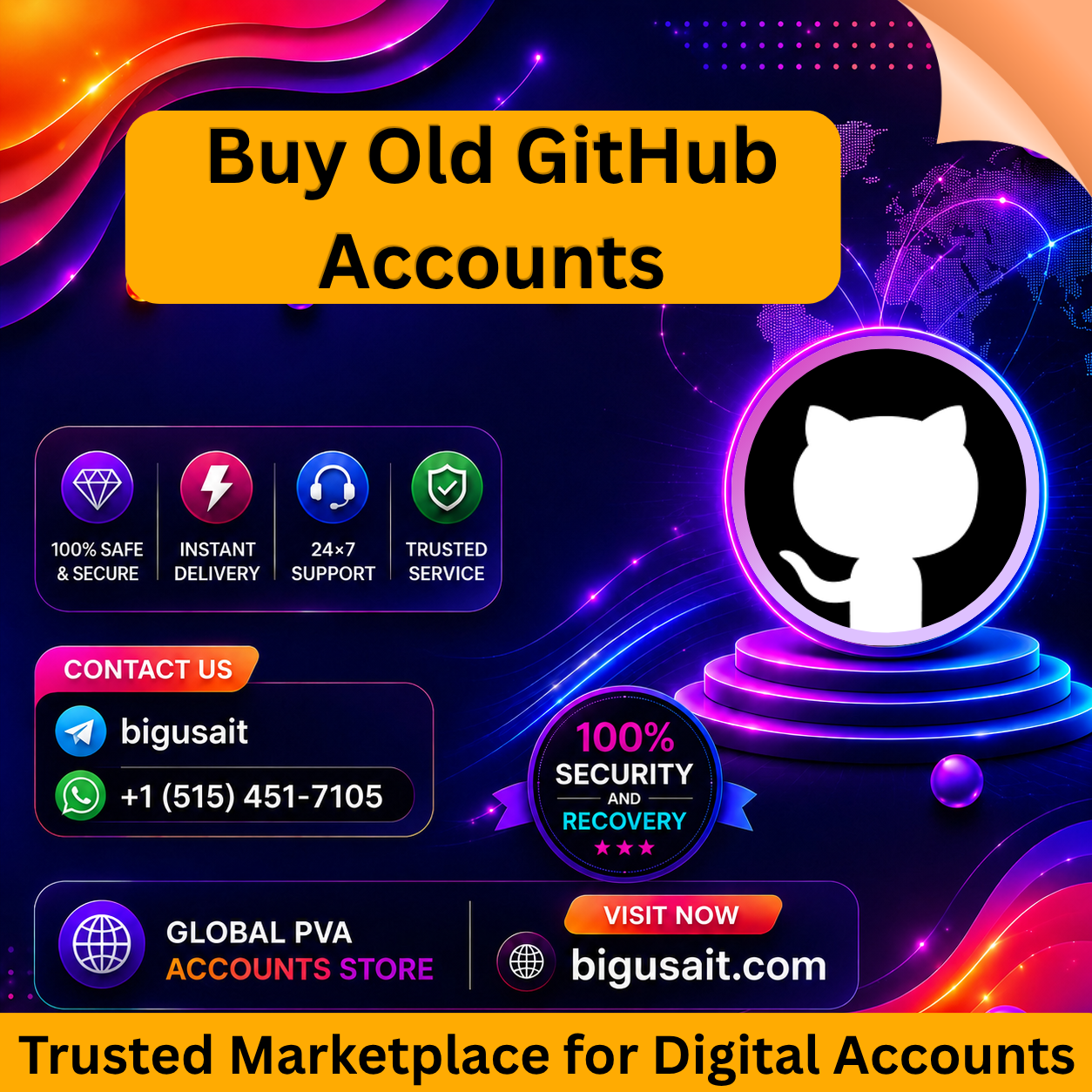 Buy Old GitHub Accounts